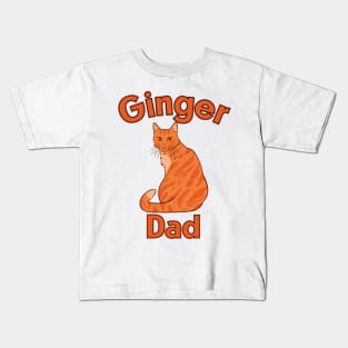 Ginger Cat Dad Kids T-Shirt